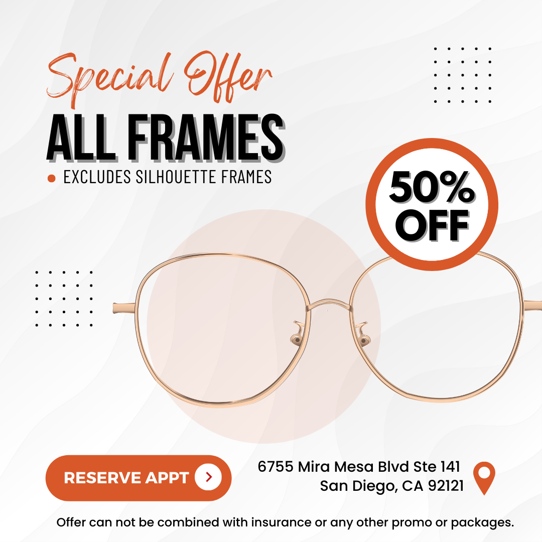 Single Vision Polycarbonate Lenses & Frame for $89